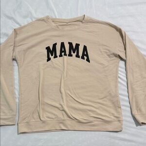 Beige 'MAMA' Sweatshirt